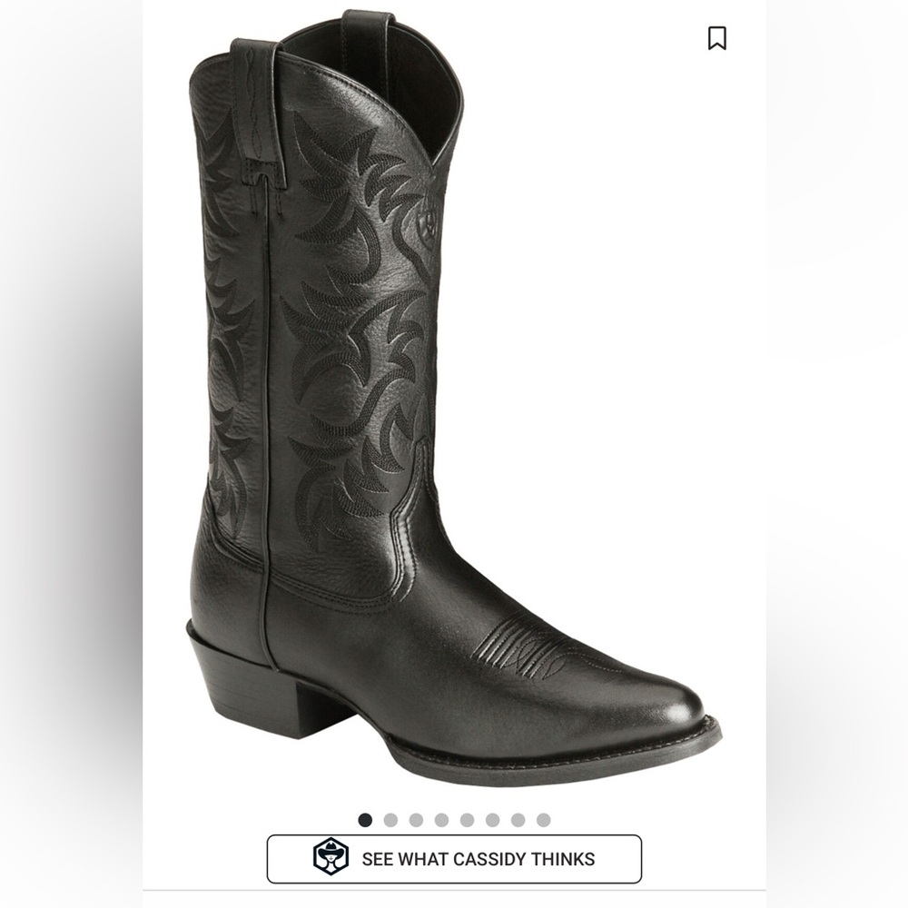 Ariat Black Leather Western Boots